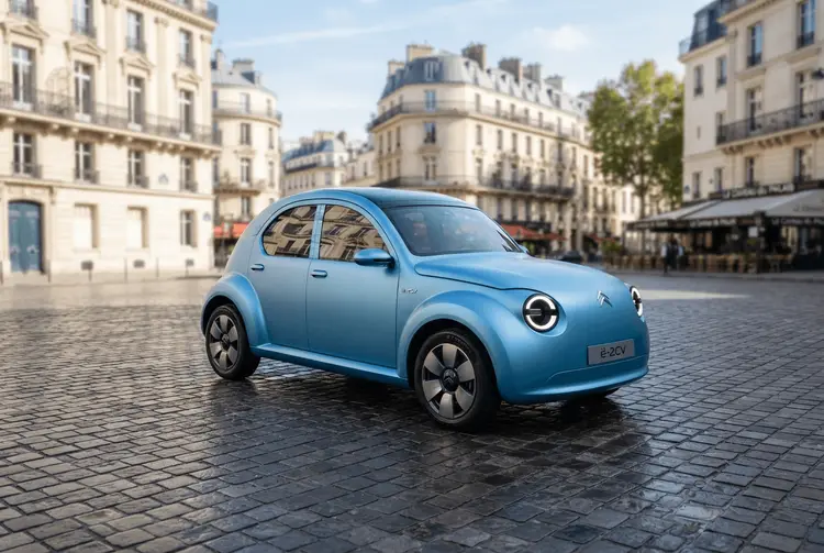 Citroën belebt den 2CV als Elektroauto für 2028 neu