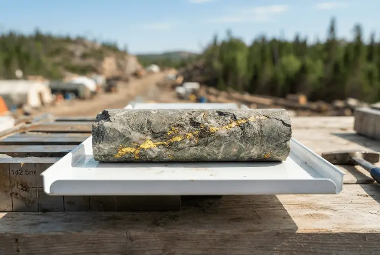 Dryden Gold entdeckt sichtbares Gold bei Mud Lake North