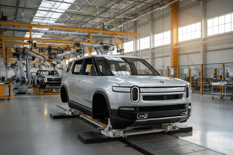 Rivian entwickelt geheime Varianten des günstigeren R2-Elektroautos
