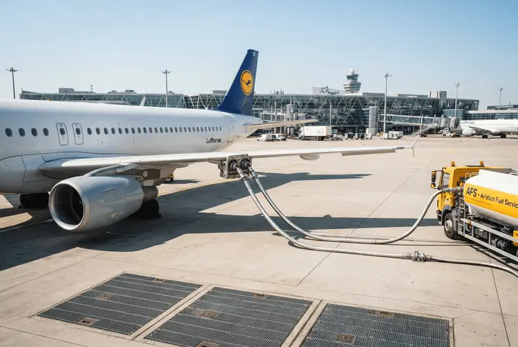 Lufthansa tankt vorsorglich mehr Kerosin für Flüge nach Frankfurt