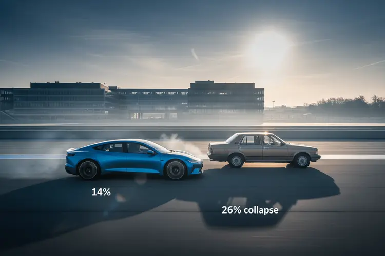 Europas Automarkt: Benziner brechen ein, Elektroautos legen zu