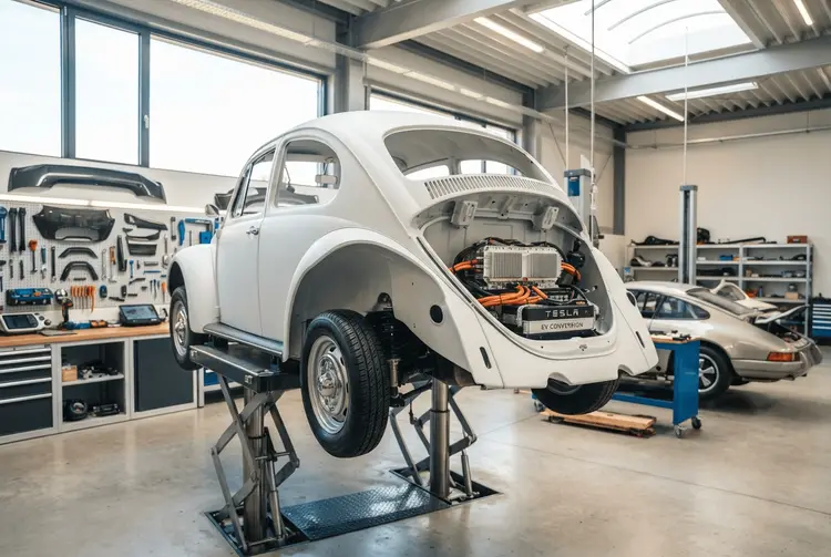 Oldtimer elektrifizieren: Diese Werkstätten bauen Klassiker auf Elektro um
