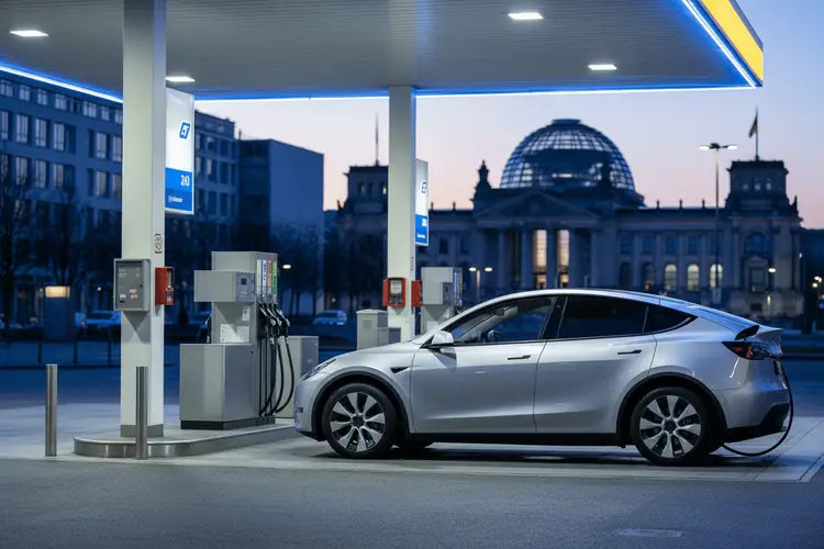 Deutschland-Update: Spritpreise sinken, Tesla-Zulassung und Schuldenbremse
