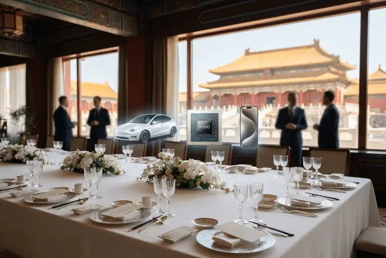 Musk, Huang und Cook speisen mit Xi – Milliardenschwere China-Interessen