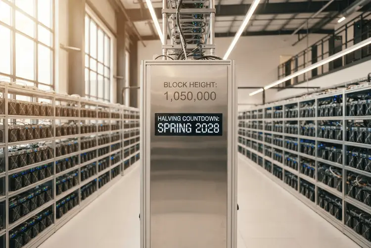 Bitcoin-Halving 2028: Countdown läuft, Block 1.050.000 im Fokus