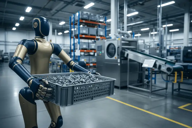 Humanoider Roboter arbeitet in Schaeffler-Fabrik in South Carolina
