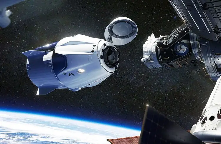 Elon Musk's SpaceX und die NASA bringen eine Crew zur Raumstation
