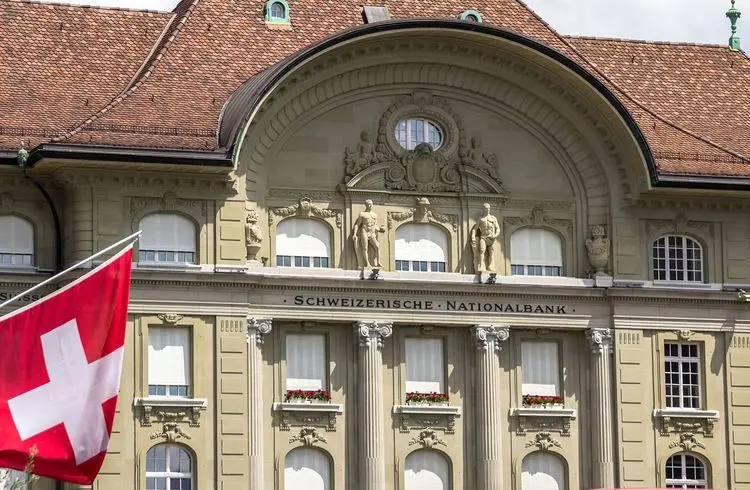 Schweizer Nationalbank im Minus